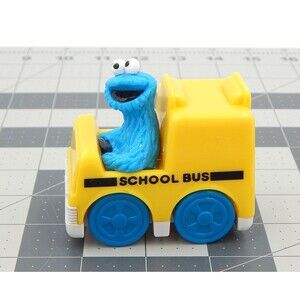Sesame Street Cookie Monster School Bus 1993 Tyco Vehicle Jim Henson